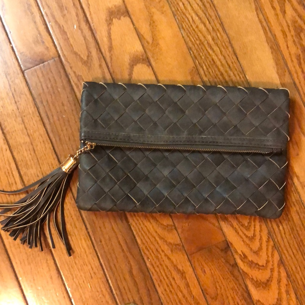 Leather clutch purse